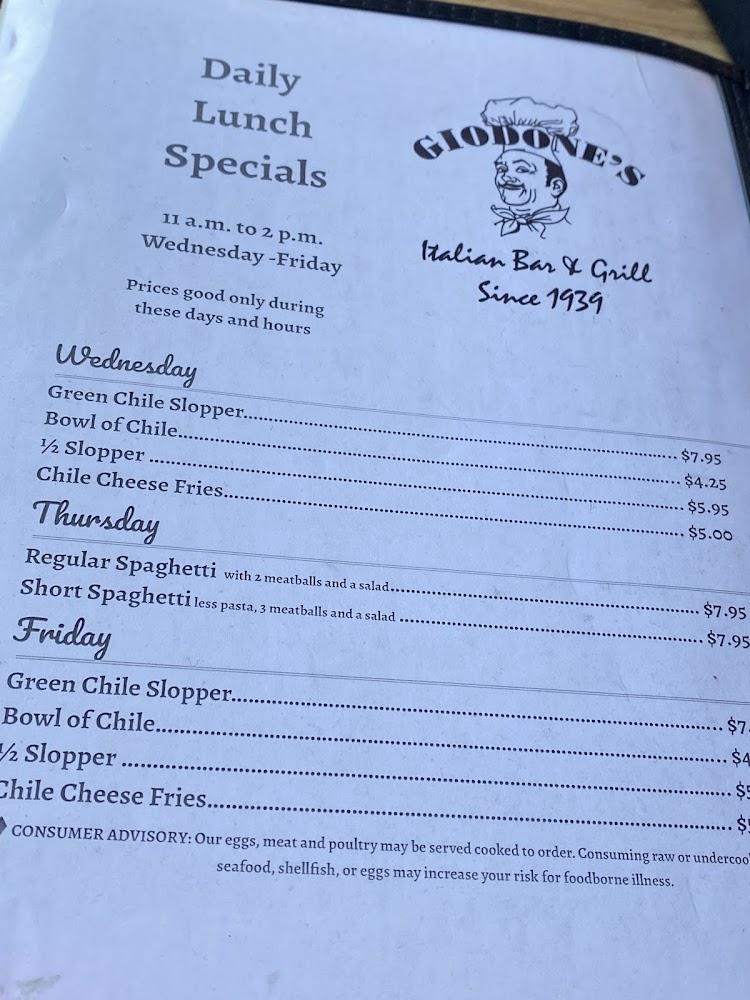 Giodone's Italian Bar & Grill